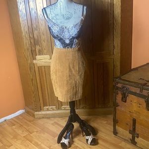 Vintage leather skirt